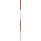 NEDO Baufluchtstab 2m, Stahl, Spitze Rund, Teilung alle 50cm