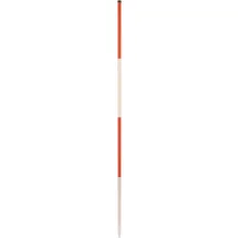 NEDO Baufluchtstab 2m, Stahl, Spitze Rund, Teilung alle 50cm