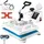 Vevor Transferpresse 29x38cm Hitzepresse 5 in 1, Heat Press, Heißpresse mit genauen digitalen Zeitschaltuhr & Temperaturregelung 360 Grad, weiße Heißpressmaschine für Schuhe T-Shirts Becher