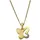 ZEEme Kette mit Anhänger Gold 333 Schmeterling-Motiv gelb