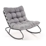 konsimo® KONSIMO Aleste Gartensessel 80 x 70 x 115 cm grau