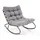 konsimo® KONSIMO Aleste Gartensessel 80 x 70 x 115 cm grau