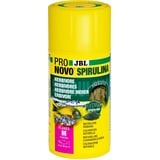 JBL PRONOVO SPIRULINA FLAKES, Grünfutter für alle Aquarienfische von 8-20 cm, Fischfutter-Flocken, Größe M, 100 ml