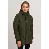 Oxmo OXJunchen Damen Winterjacke Damenjacke Jacke mit Kapuze Eingrifftaschen Reißverschluss Regular fit, - XL