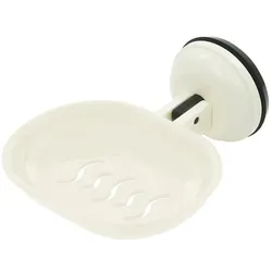 Seifenhalter mit Saugnapf weiß 2kg - Ablage für Seife
