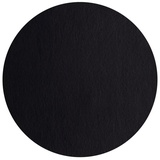 Asa Selection Tischset Leather Optic Fine Ø 38 cm Kunststoff Schwarz