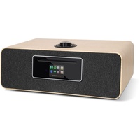 MangoKit MS5 DAB/DAB+ und UKW-WLAN-Internetradio, Digitalradio mit Stereo-CD-Player, Bluetooth, Spotify-Konnektivität, Wecker, Sleep-Timer, USB, Fernbedienung und App-Steuerung (weiße Eiche)