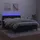 vidaXL Boxspringbett mit Matratze & LED Schwarz 140x200 cm Samt