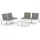 vidaXL Garten-Lounge-Set 3-tlg. Kunststoff weiß