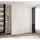 abiks möbel Drehtürenschrank COMO 190 x 245,5 x 50 cm Weiß/Gold