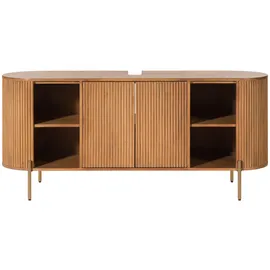 MASSIVMOEBEL24.DE Waschbeckenunterschrank Mango 150x40x65 natur lackiert BARCELONA 551