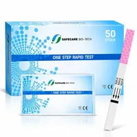 Safecare LH Ovulationstest Streifen 25 mIU/ml – 50 Stück – Eisprungtest zur Bestimmung der Fruchtbaren Tage – Ergebnisse in nur 5 Minuten – 99% Genauigkeit