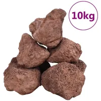 vidaXL Aquariendeko Lavagranulat 10 kg rot