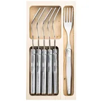 Laguiole Style de Vie Gabel-Set, Edelstahl, Metall, Essen &