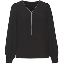 LASCANA Langarmbluse schwarz 36
