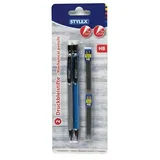 Stylex Druckbleistift 0,5mm/0,7mm 2 St. farbig sortiert