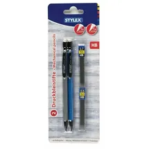 Stylex Druckbleistift 0,5mm/0,7mm 2 St. farbig sortiert