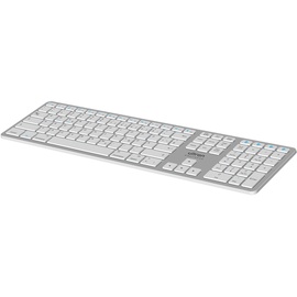 Ultron UMK-1 kabellose Tastatur für Mac, Windows und Android silber, Bluetooth, DE (305371)