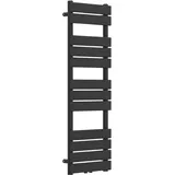 neu.haus Handtuchheizkörper Voss 1200 x 400 mm 528 W schwarz Mittelventil