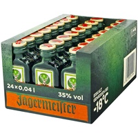 Jägermeister Kräuterlikör 35,0 % vol 40 ml, 24er Pack
