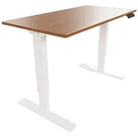 BISLEY Schreibtisch E-StarterTech Walnuss / Weiß