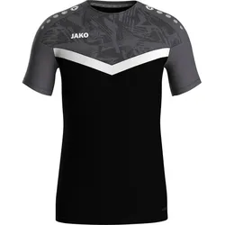 JAKO Herren Shirt T-Shirt Iconic, schwarz/anthrazit, L