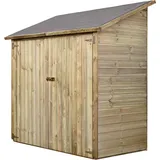 LIVORNO Werkzeugschrank Geräteschrank Gerätehaus Holz 168x84x180 cm Werth-Holz