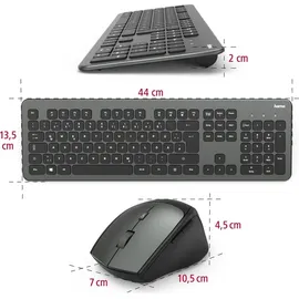 Hama KMW-700 DE Set anthrazit/schwarz