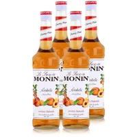 Monin Sirup Mirabelle 700ml - Cocktails Milchshakes Kaffeesirup (4er Pack)