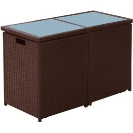 vidaXL Bistroset 3-tlg. braun