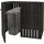 Mendler WPC-Mülltonnenverkleidung HWC-J28 140 x 115 cm schwarz