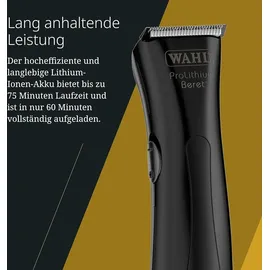 WAHL ProLithium Beret Black Stealth