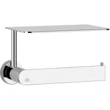 GESSI Emporio WC-Papierrollenhalter mit Deckel, Wandmontage, -