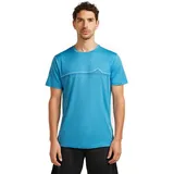 Icebreaker Merino 150 Tech Lite Range Stripes Blau L