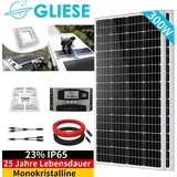 Solarmodul Kit 300W Balkonkraftwerk Photovoltaik-Solaranlage 12V MONO PV System mit Wohnmobilhalterung Für Wohnmobil/Wohnwagen/Boot/Camping