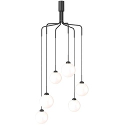 Nuura - Apiales Cluster 6 Kronleuchter Satin Black/Opal - cm - 165 cm