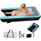 Hunde Wasserrampe Aufblasbare Hunderampe Pool 150x100cm Hundeboot Schwimminsel für Hunde Katzen bis 100kg Seen Fluss