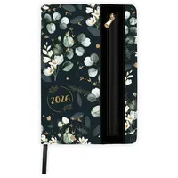Trötsch Verlag Trötsch Wochenplaner A5 mit Tasche Flowers black