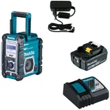 Makita Baustellenradio DMR112 Bluetooth + Akku BL1850B 5,0Ah + Ladegerät DC18RC