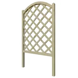 Blumenkübel Rankgitter – 100 x 50 x 35 cm, druckimprägniertes Kiefer/Fichten-Holz, rechteckig mit abgeschrägten Ecken & Folieneinsatz, wetterfest