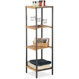 Relaxdays Standregal 30 x 30 x 104 cm Braun