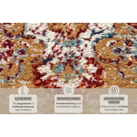 HANSE HOME Maderno gold, B:160cm H:8mm L:235cm, Jute, Polyester, Polypropylen (PP), Teppiche, Teppich, Läufer, Orientalisch, Kurzflor, Wohnzimmer, Schlafzimmer, Esszimmer,