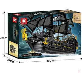 reobrix Piratenschiff Black Pearl 4708-tlg. 66036