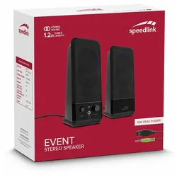 SPEEDLINK EVENT Stereo Speakers, black