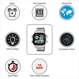 Casio Sports Ae-1200whd Uhr LCD One Size