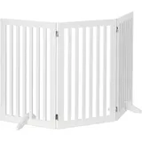 Relaxdays Absperrgitter 3 Panel 91,5 x 154 cm Weiß
