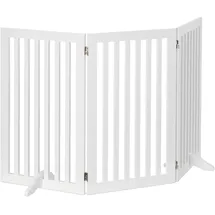 Relaxdays Absperrgitter 3 Panel 91,5 x 154 cm Weiß