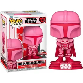 Funko POP! Star Wars - The Mandalorian with Grogu Valentine Star Wars 498)