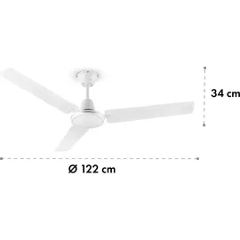 Klarstein Spin Doctor Deckenventilator weiß