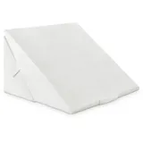 GIANTEX Keilkissen Bett Multifunktions-Keilkissen, Rückenkissen Memory Foam, Bücherkissen Lesekissen zum Relaxen, Beinkissen Beinablage Bezug waschbar, Venenkissen Relaxkissen 58x36x50,5cm (weiß)